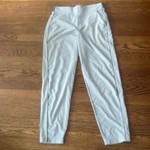 Athleta Gray Striped Brooklyn Pant